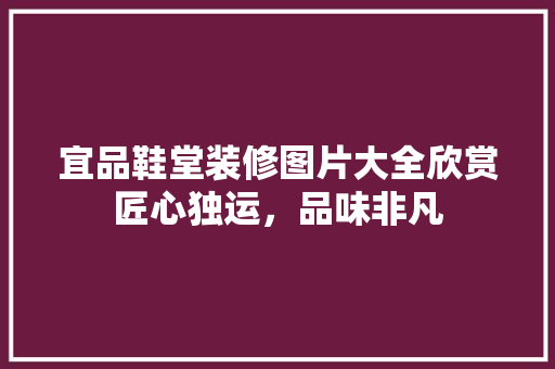 宜品鞋堂装修图片大全欣赏匠心独运，品味非凡