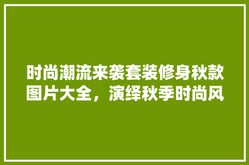 时尚潮流来袭套装修身秋款图片大全，演绎秋季时尚风采