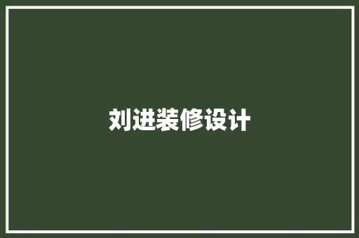刘进装修设计